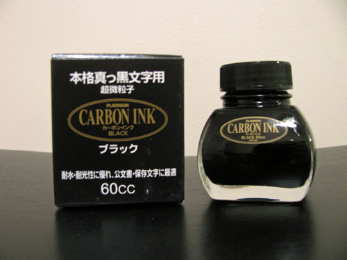 Platinum Carbon Black: Fountain Pen Ink Review - The Goulet Pen Company