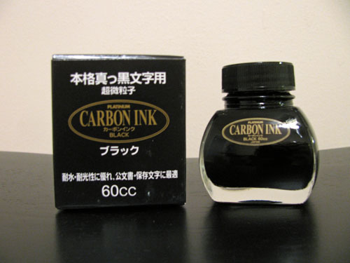 Platinum Ink Bottle Carbon Black