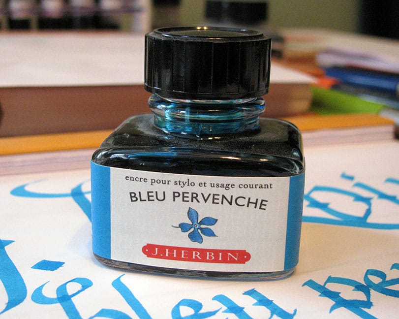 j herbin bleu pervenche bottle