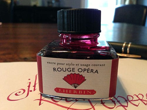 J. Herbin Rouge Opera bottle