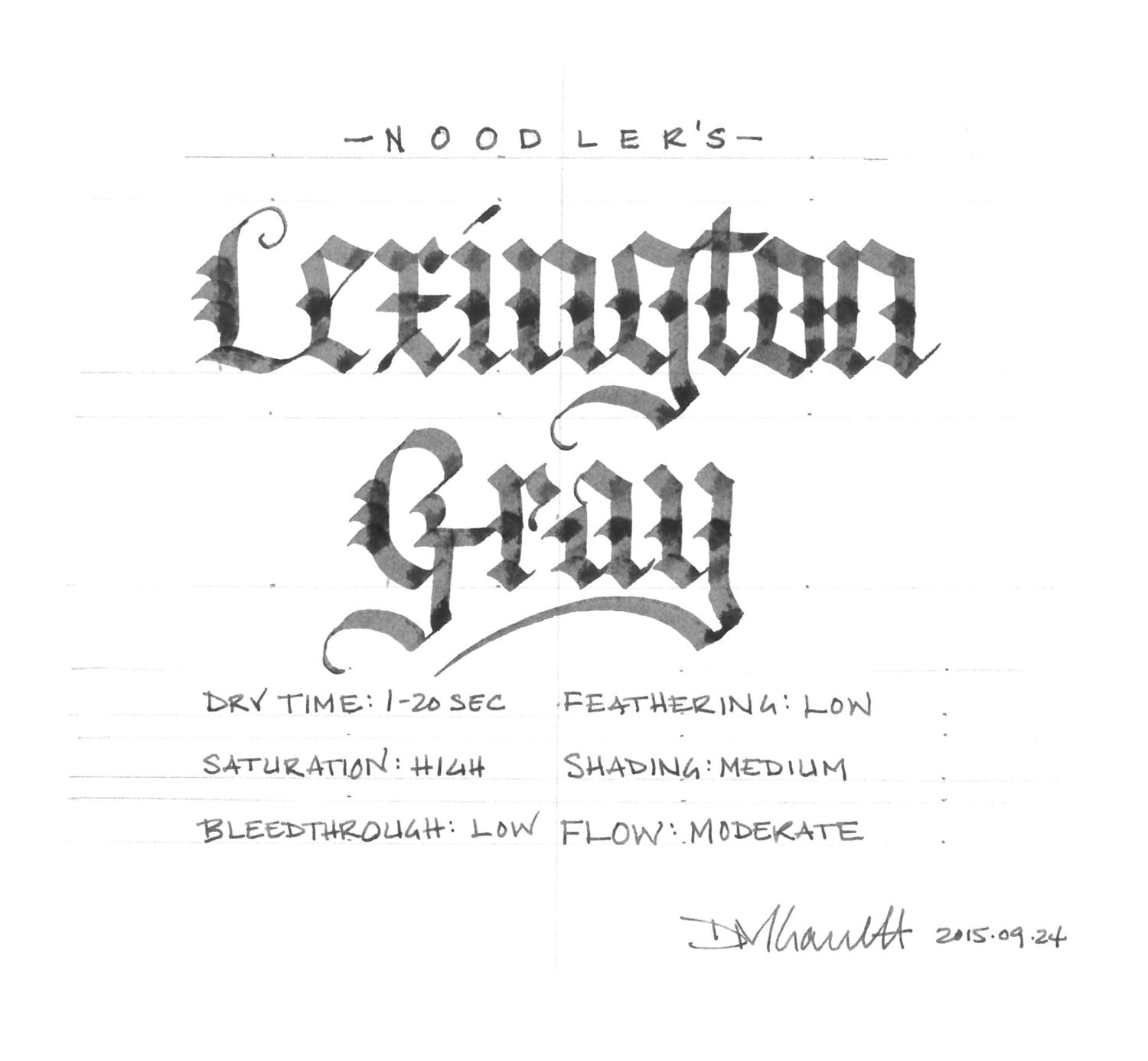 Noodler’s Lexington Gray