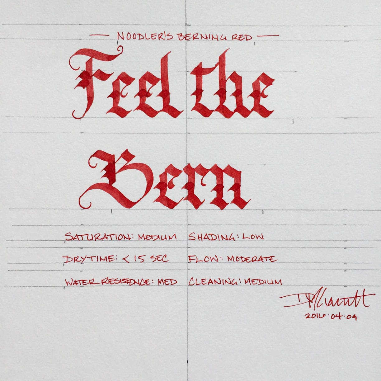 Noodler’s Berning Red